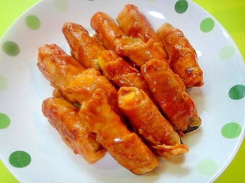 ケチャップ味のズッキーニの豚肉巻き